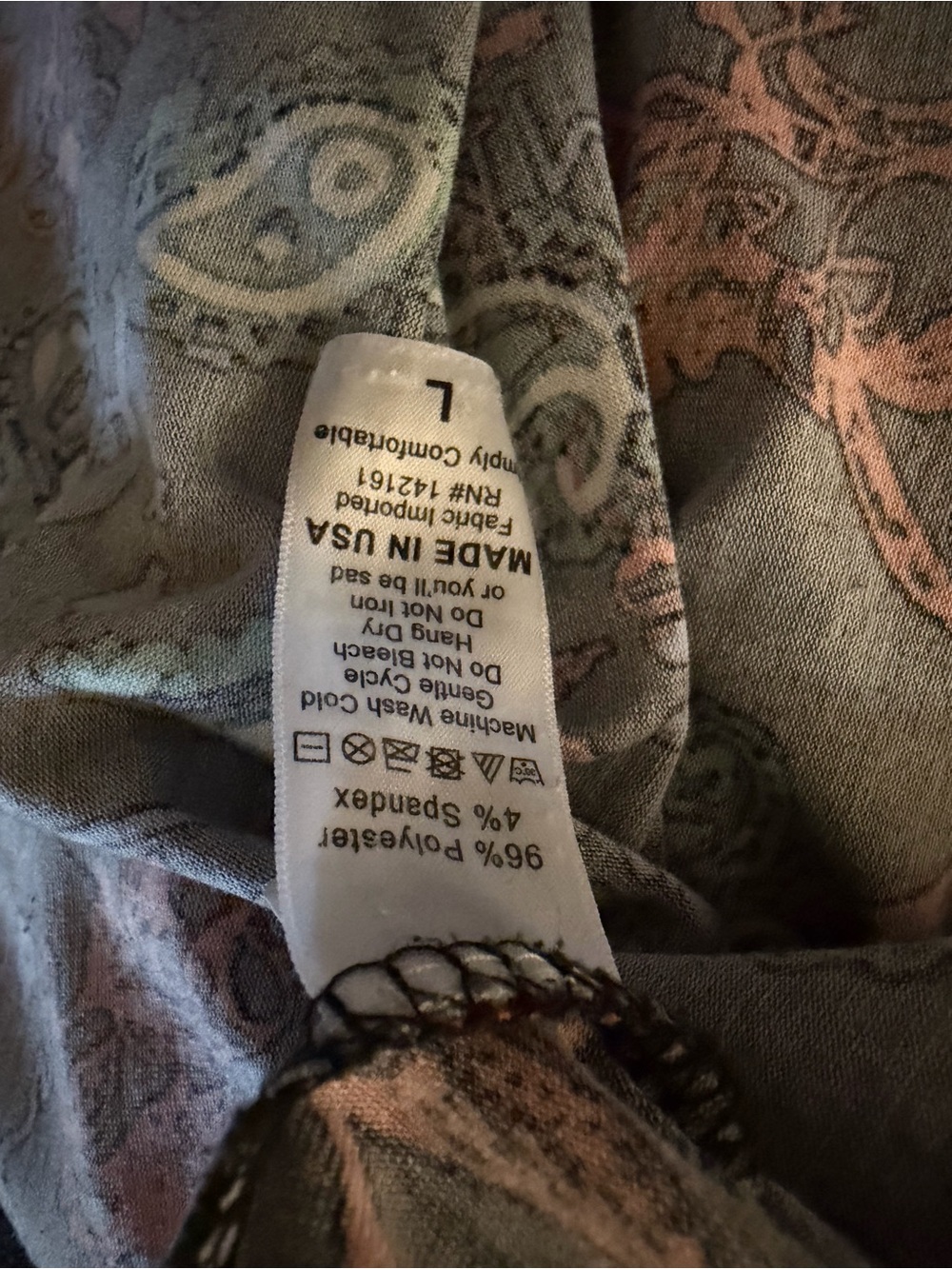 LuLaRoe Maria Black Maxi Dress with Multicolor Paisley Print. Size large - Picture 5 of 5